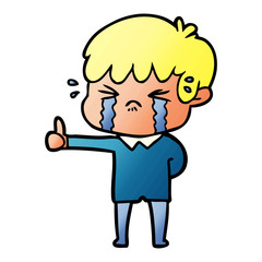 cartoon boy crying