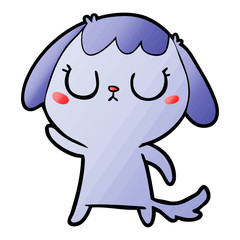 Obraz premium cute cartoon dog