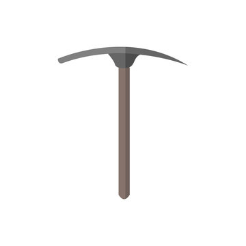 Flat Style Pickaxe Mining Vector Illustration Graphic