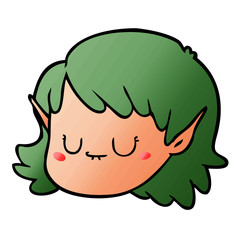 cartoon elf girl