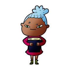 cartoon woman