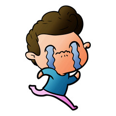 cartoon man crying