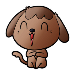 cute cartoon dog