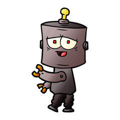 cartoon robot