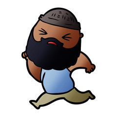 cartoon man with beard