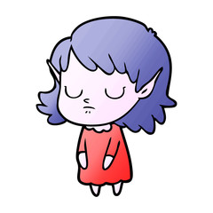 cartoon elf girl