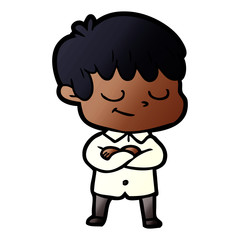cartoon happy boy