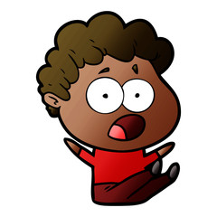 cartoon man gasping in surprise