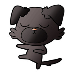 Obraz premium cute cartoon dog