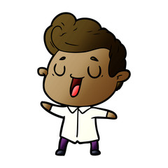 Fototapeta premium happy cartoon man