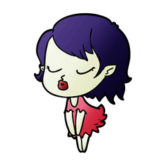 cute cartoon vampire girl