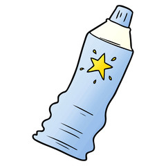 cartoon tube of sunscreen lotion