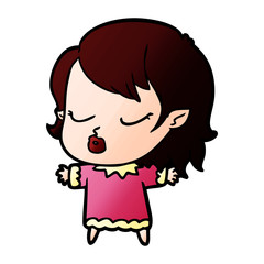 cute cartoon vampire girl