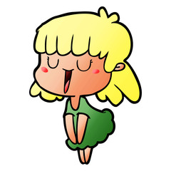 cartoon woman