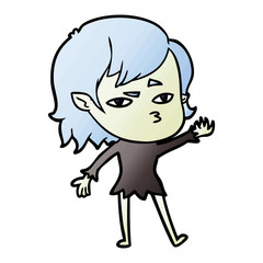 cartoon vampire girl