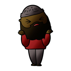 cartoon man with beard