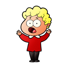 cartoon man gasping in surprise