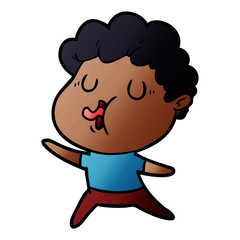 cartoon man singing
