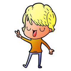 cartoon woman talking