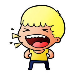 cartoon laughing man