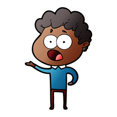 cartoon man gasping in surprise