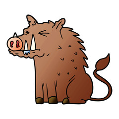 cartoon warthog