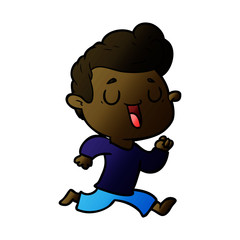 Fototapeta premium happy cartoon man