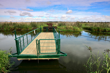 Narwiański Park Narodowy-przeprawa przez rzekę Narew