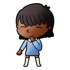 cartoon woman