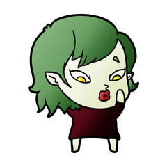 cute cartoon vampire girl