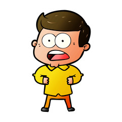 cartoon shocked man