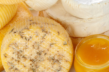 mix cheese close up