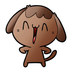 cute cartoon dog