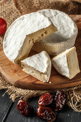 Cheese on the wooden table