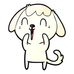 cute cartoon dog