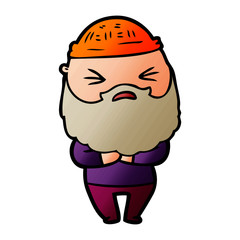 cartoon man with beard