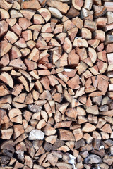 積まれた薪