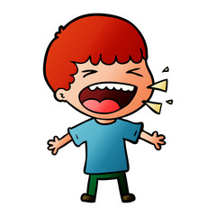 cartoon laughing man