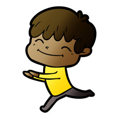 cartoon happy boy