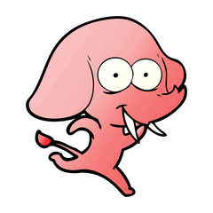 Obraz premium happy cartoon elephant