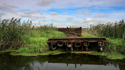 Narwiański Park Narodowy-przeprawa przez rzekę Narew