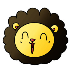 cartoon lion face