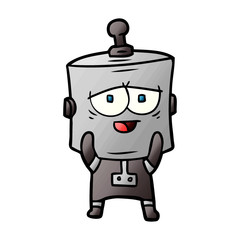 cartoon robot