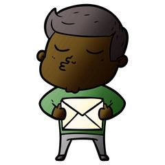 cartoon model guy pouting