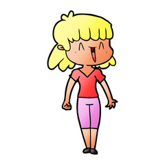 cartoon woman