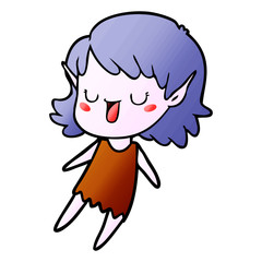 cartoon elf girl