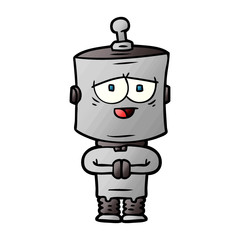 cartoon robot