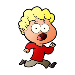 cartoon man gasping in surprise