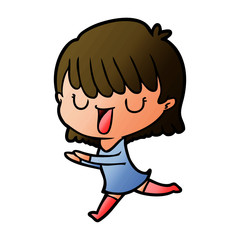 cartoon woman