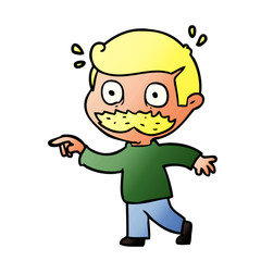 cartoon man with mustache shocked